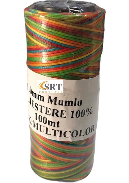 Mumlu Iplik 1 mm 100MT Multicolor (Leathercraft, Deri Hobi)