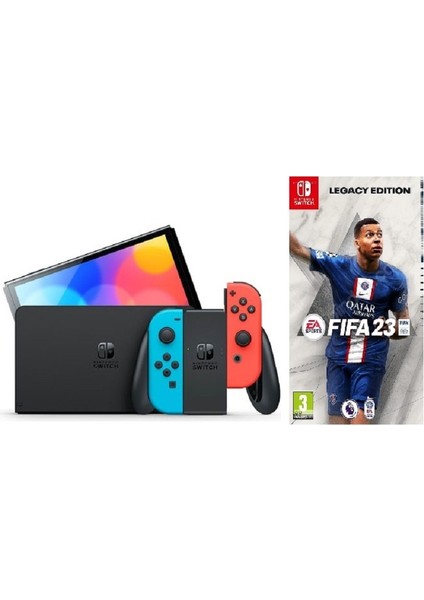 Switch Kırmızı Mavi ( Ithalatçı Garantili ) + Ns Fifa 23