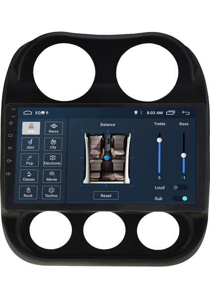 Jeep Patriot Android 11 Carplay Multimedya Ekran Teyp 2GB+16GB modelleri