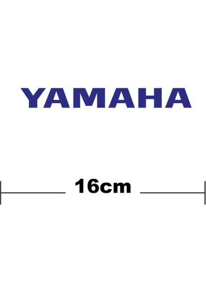 Yamaha Logo Yazı Sticker Etiket Tek Renk indirimleri