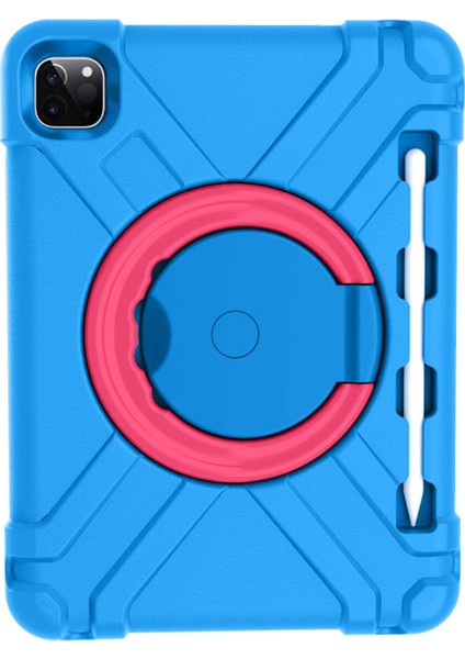 iPad Pro 11-Inch (2021) Için Tablet Kılıfı - Mavi / Pembe (Yurt Dışından)