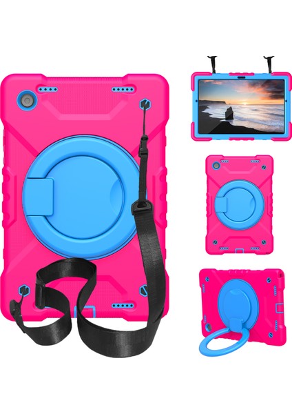 Galaxy Tab A Için Tablet Kılıfı - Pembe / Mavi (Yurt Dışından)