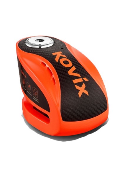 Kovıx KNX10-FO Alarmlı Disk Kilit Turuncu