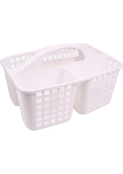Plastik Bölmeli Sepet Beyaz