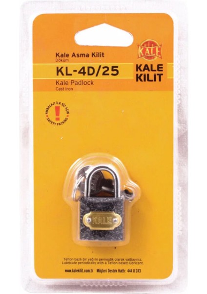Kilit Döküm Asma Kilit 25 mm