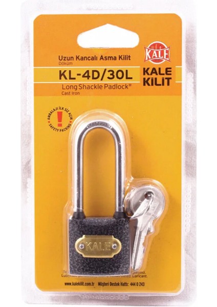 Kilit Döküm Asma Kilit U. Kanca 30 mm