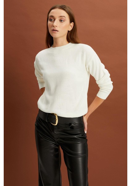 Bisiklet Yaka Triko Kazak (21-AGKZKB00) fiyatları