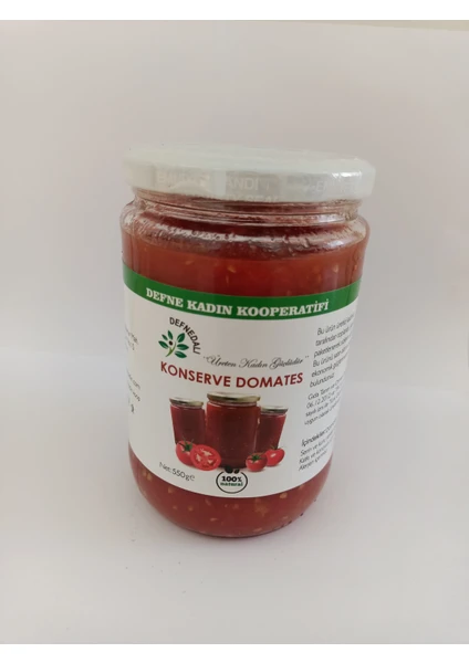 Defne Kadın Kooperatifi Konserve Domates 550 gr