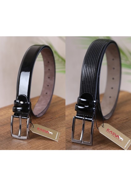 2 Adet 3.5 cm Suni Klasik Kemer