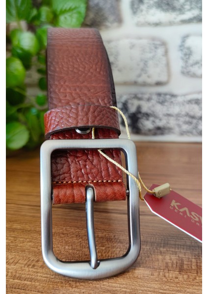 4 cm Fındık Orijinal Deri Kemer