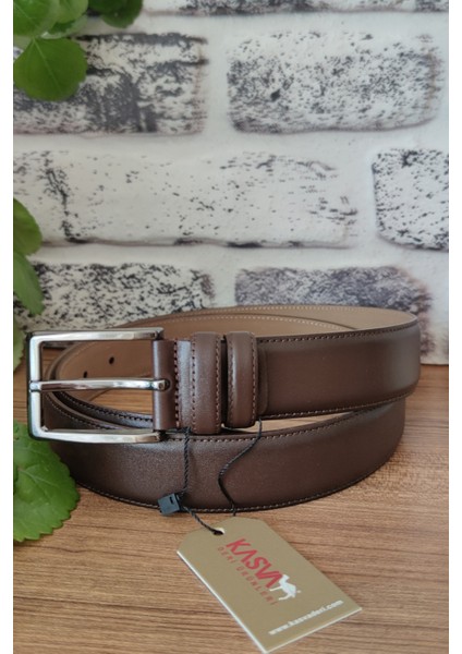 3.5 cm Klasik Kahve Alt Nubuk Orijinal Vidala Deri fiyatları