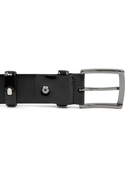 3.5 cm Siyah Rugan Orjinal Deri Kemer fırsatları