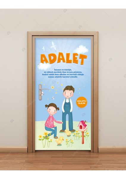 Adalet Kapı Giydirme 100X200 cm - Folyo