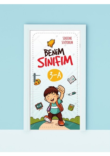 Benim Sınıfım Kapı Giydirme 100X200 cm - Folyo