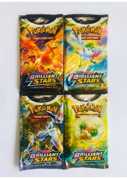 Abetto Market Pokemon Brıllıant Stars Oyun Kartları (4 Paket)