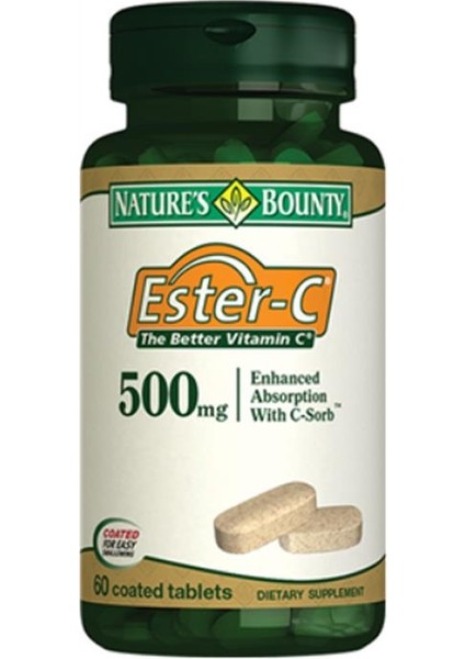 Natures Bounty Ester-C 500 Mg Takviye Edici Gıda 60 Tablet