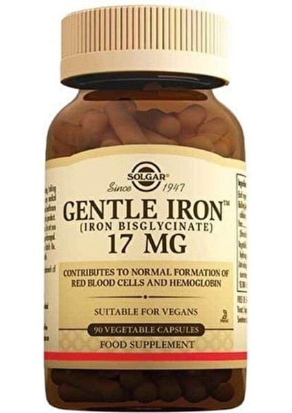 Gentle Iron 17 Mg 90 Kapsül