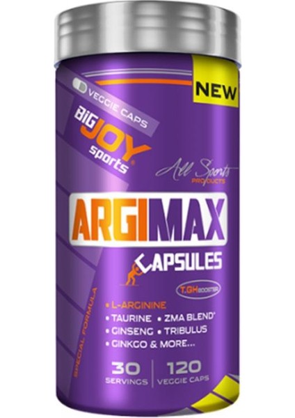 Bigjoy Argimax 120 Veggie Kapsül
