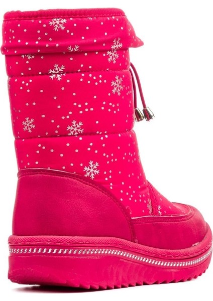 Kaymaz Taban Fermuarlı Kız Çocuk Suya Dayanıklı Kürklü Termal Kar Botu modelleri