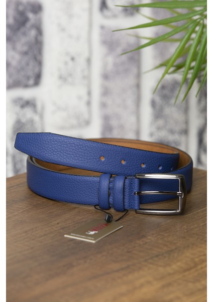 3.5 cm Mavi Deri Kemer fiyatları