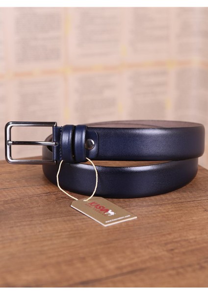 3.5 cm Erkek Lacivert Düz Deri Kemer fiyatları