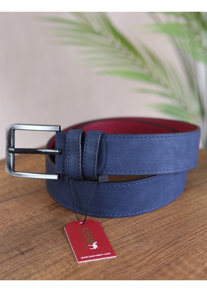 4.5 cm Lacivert Dikişli Düz Suni Spor Kemer fiyatları