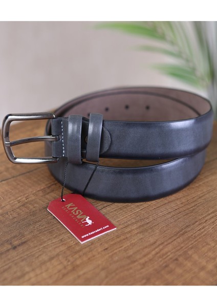3.5 cm Gri Düz Suni Klasik Kemer fiyatları