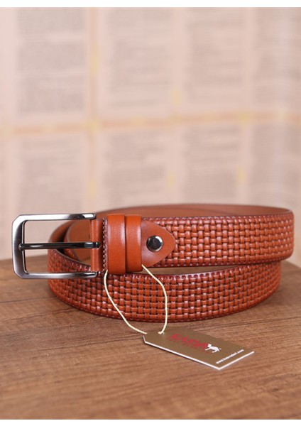 3.5 cm Taba Desenli Deri Kemer fiyatları