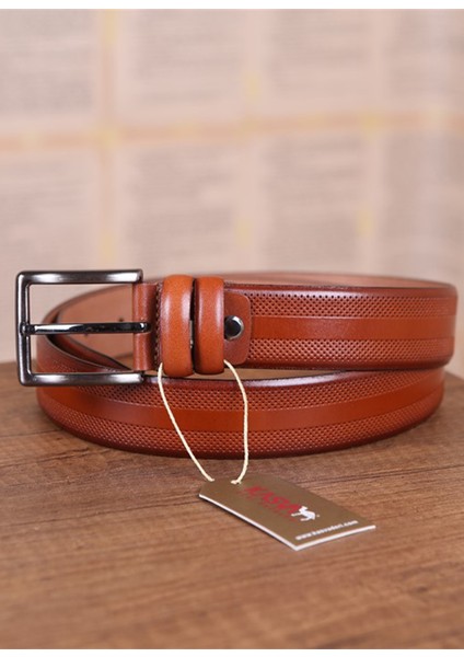 3.5 cm Taba Desenli Deri Kemer fiyatları