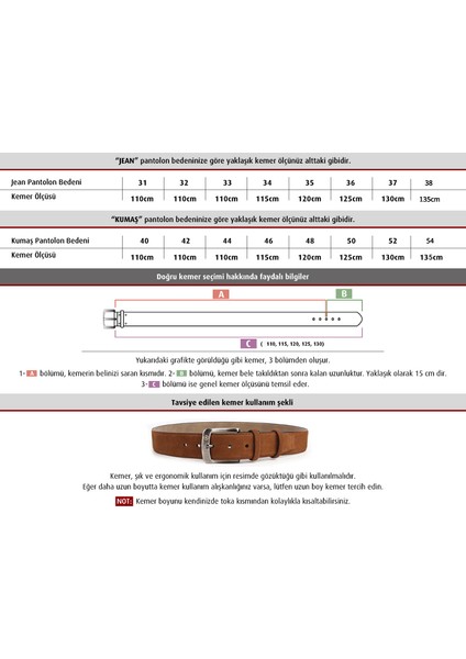 3.5 cm Otomatik Deri Kemer