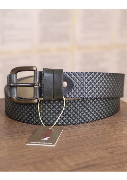 4 cm Yeşil Deri Spor Kemer fiyatları