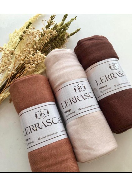 Penye Şal 3'lü Set (Kahve-Cappucino-Bej)