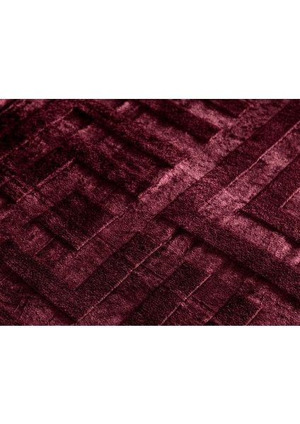Clementine Vizon Emboss Çift Kişilik Battaniye - Bordo indirimleri