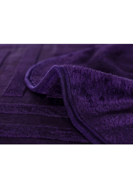 Clementine Vizon Emboss Çift Kişilik Battaniye - Mor fiyatları