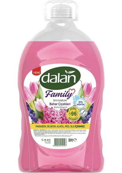 Family Sıvı Sabun Bahar Çiçekleri 3 lt x 4 Adet