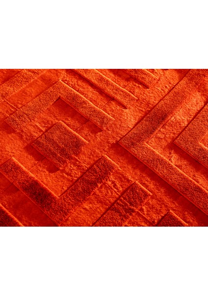 Clementine Vizon Emboss Çift Kişilik Battaniye - Turuncu indirimleri