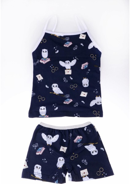 Pınkmark Kız Çocuk Baskılı Lacivert Atlet Şort Takım PMIC25500 fiyatları