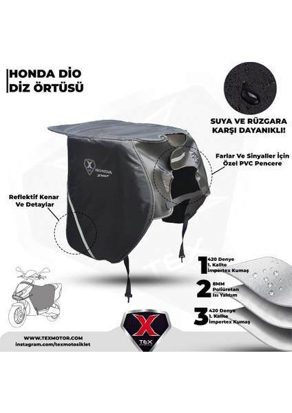 Diz Koruma Örtüsü Dizlik Impertex Honda Dıo 110 2021 fiyatları