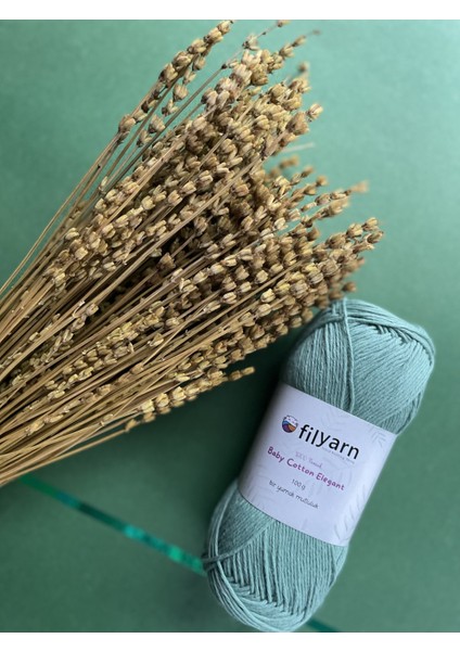 Baby Cotton %100 Pamuklu Punch,örgü, Amigurumi 100 Gram Ip - Haki Yeşil