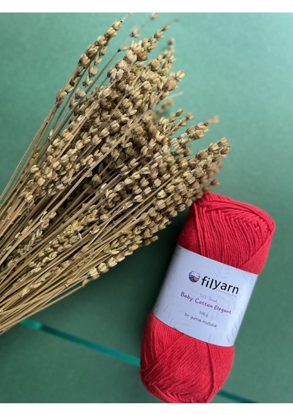 Baby Cotton %100 Pamuklu Punch,örgü, Amigurumi 100 Gram Ip - Kırmızı