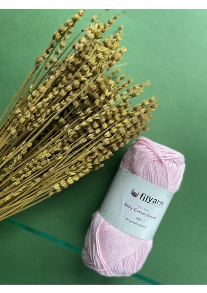 Baby Cotton %100 Pamuklu Punch,örgü, Amigurumi 100 Gram Ip - Pudra Pembesi
