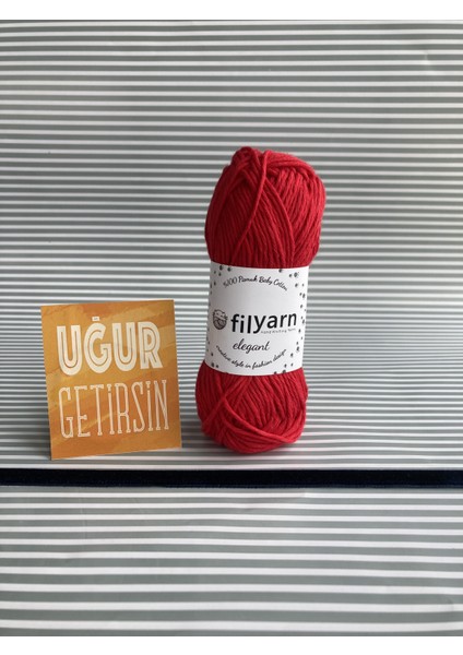 Baby Cotton %100 Pamuklu Punch,örgü, Amigurumi 25 Gram Ip - Kırmızı