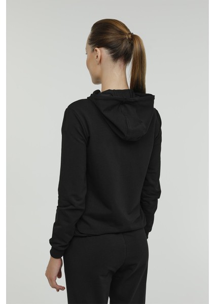 W-SN85 Basıc Full Zıp Hoo Siyah Kadın Eşofman Üstü fiyatları