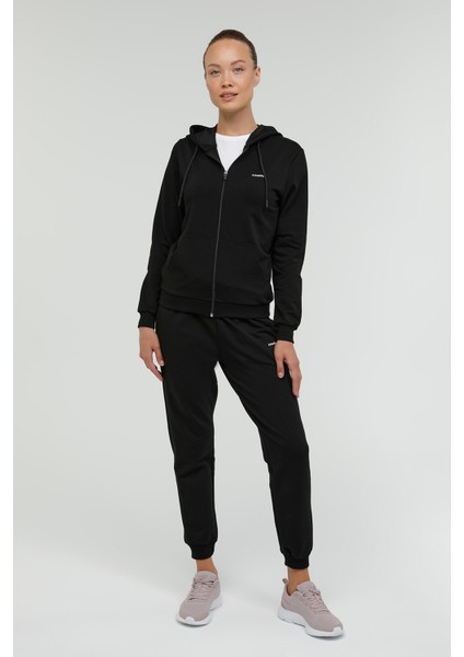 W-SN85 Basıc Full Zıp Hoo Siyah Kadın Eşofman Üstü modelleri