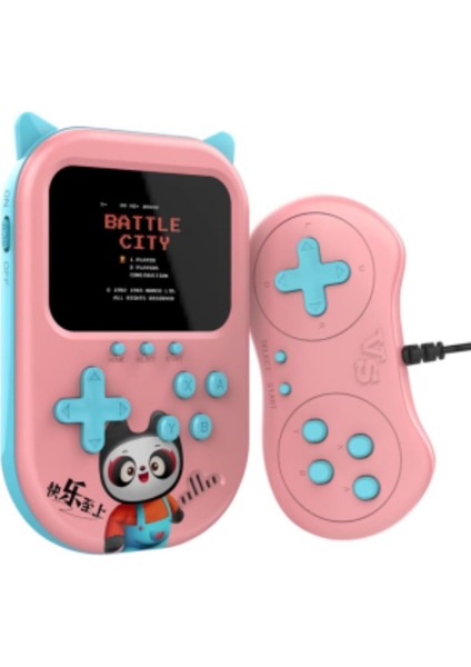 A11 Taşınabilir 2 Oyuncu Retro Nostaljik Gamebox Oyun Konsolu 500 Oyunlu 3.5 Inç Ekran