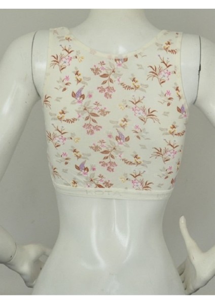 6336 Geniş Askı Desenli Pedli Bayan Büstiyer Yarım Atlet modelleri