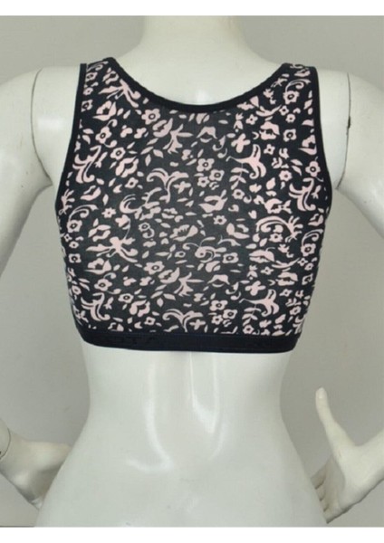 6336 Geniş Askı Desenli Pedli Bayan Büstiyer Yarım Atlet indirimleri