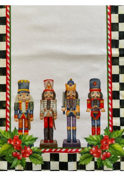 Mackenzie Model Yılbaşı Nutcracker Kurşun Asker 35 x 50 cm Mutfak Havlusu I El Havlusu I Kurulama Bezi