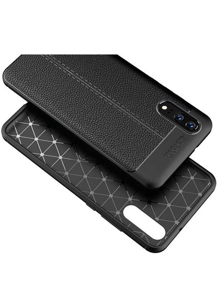 Huawei P20 Kılıf Deri Görünümlü Niss Silikon Kapak fırsatları