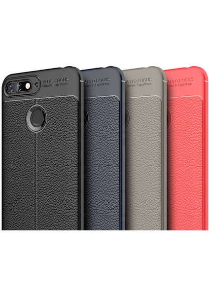Huawei Y7 2018 Kılıf Deri Görünümlü Niss Silikon Kapak fiyatları